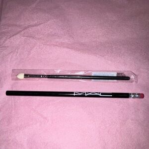 NEW MAC M.A.C. Cosmetics Logo Pencil & 201 Eyeshadow Sponge Brush